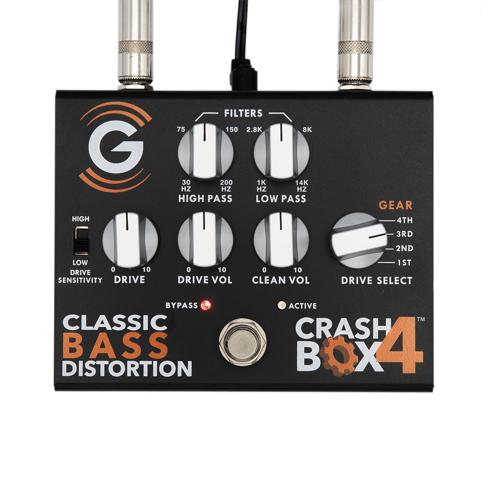 Genzler Crash Box 4 Distortion Pedal - Bass Gear Direct